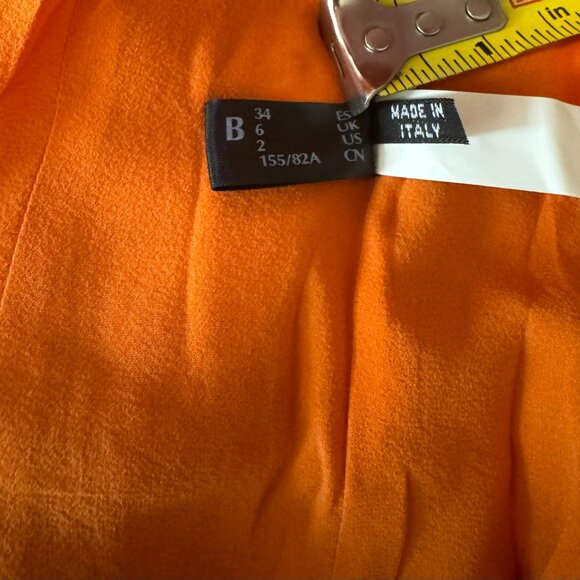 La Perla Runway Orange Crop Top Jacket Built In Bra Brand New Size 2 US 38 IT - Picture 12 of 12